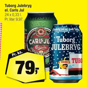 Calle Tuborg Julebryg el. Carls Jul tilbud