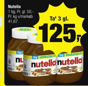 Calle Nutella tilbud