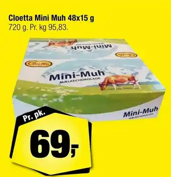 Calle Cloetta Mini Muh 48x15 g tilbud