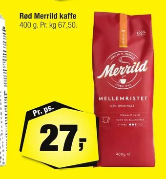 Calle Rød Merrild kaffe tilbud