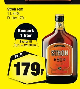 Calle Stroh rom tilbud