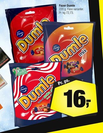 Calle Fazer Dumle tilbud