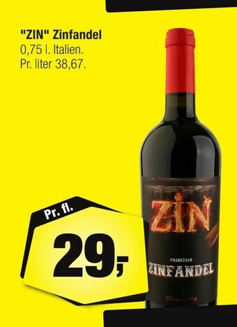 Calle "ZIN" Zinfandel tilbud