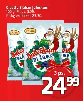 Fleggaard Cloetta Blåbær Juleskum tilbud