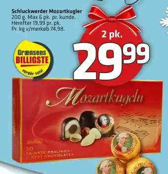 Fleggaard Schluckwerder Mozartkugler tilbud