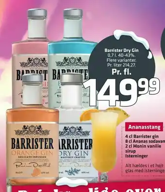 Fleggaard Barrister Dry Gin tilbud