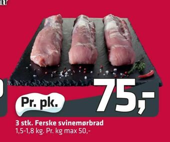 Fleggaard 3 stk. Ferske svinemørbrad tilbud