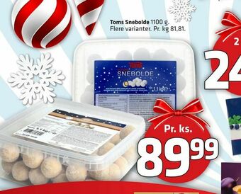 Fleggaard Toms Snebolde tilbud