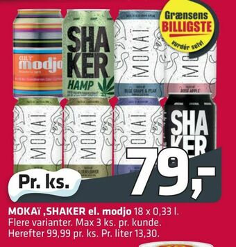 Fleggaard MOKAï ,SHAKER el. modjo tilbud
