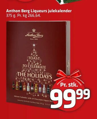 Fleggaard Anthon Berg Liqueurs julekalender tilbud