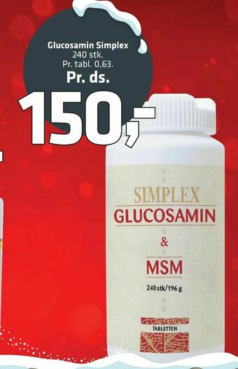 Fleggaard Glucosamin Simplex tilbud