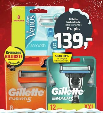 Fleggaard Gillette barberblade tilbud