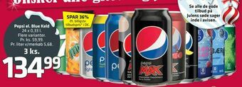 Fleggaard Pepsi el. Blue Keld tilbud