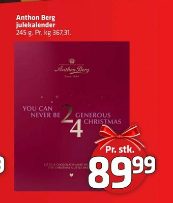 Fleggaard Anthon Berg julekalender tilbud