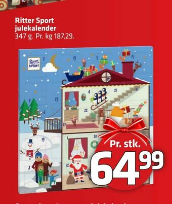 Fleggaard Ritter Sport julekalender tilbud