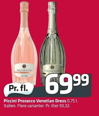 Fleggaard Piccini Prosecco Venetian Dress tilbud