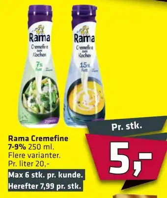 Fleggaard Rama Cremefine 7-9% tilbud