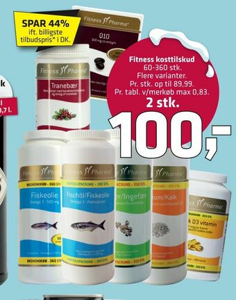 Fleggaard Fitness kosttilskud tilbud