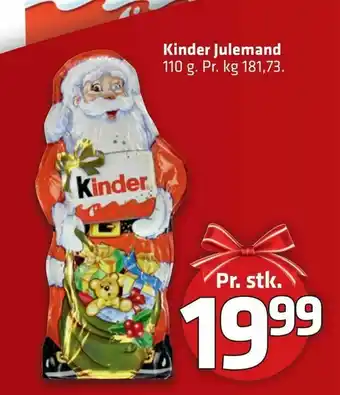 Fleggaard Kinder Julemand tilbud