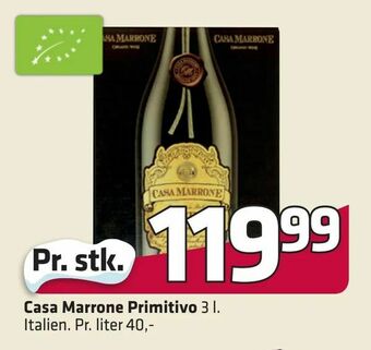 Fleggaard Casa Marrone Primitivo tilbud