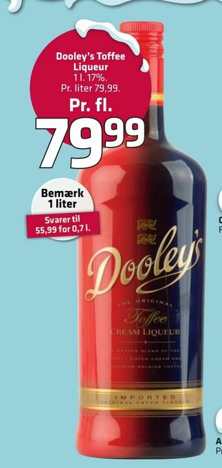 Fleggaard Dooley's Toffee Liqueur tilbud