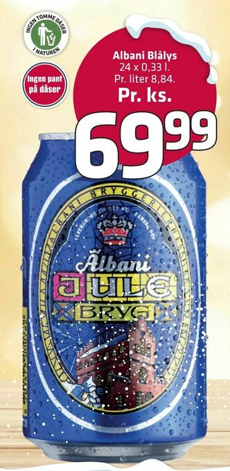 Fleggaard Albani Blålys tilbud