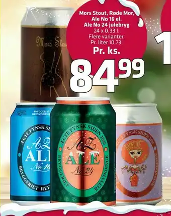 Mors Stout, Røde Mor, Ale No 16 el. Ale No 24 julebryg