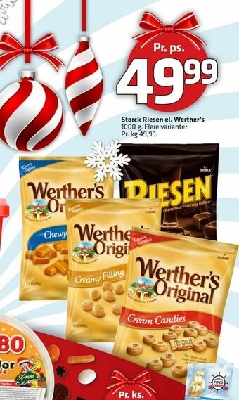 Fleggaard Storck Riesen el. Werther's tilbud