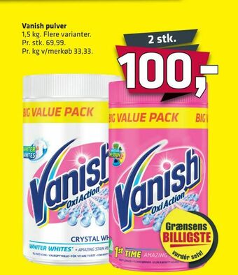 Fleggaard Vanish pulver tilbud