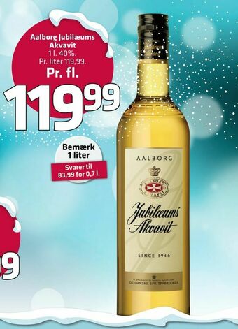 Fleggaard Aalborg Jubilæums Akvavit tilbud