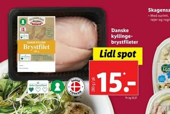 Let-Køb Danske kyllingebrystfileter tilbud