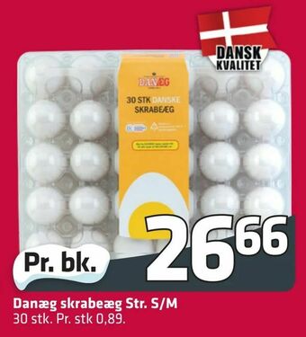 Fleggaard Danæg skrabeæg Str. S/M tilbud