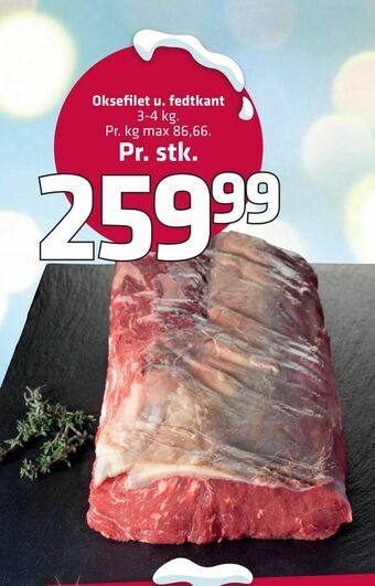 Fleggaard Oksefilet u. fedtkant tilbud