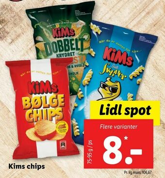 Let-Køb Kims chips tilbud