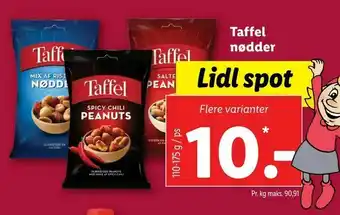 Let-Køb Taffel nødder tilbud