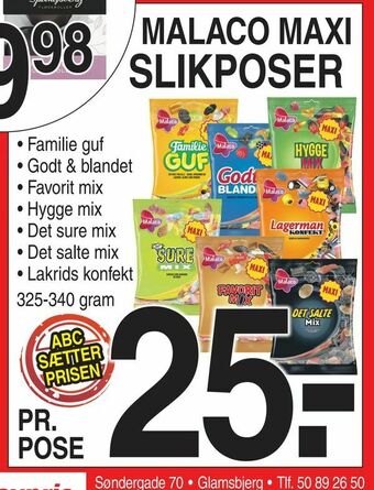 ABC Lavpris Malaco maxi slikposer tilbud