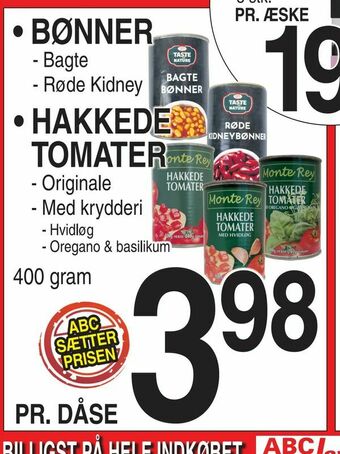 ABC Lavpris Bønner tilbud