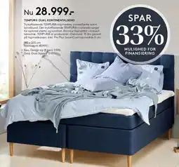 TEMPUR DUAL KONTINENTALSENG