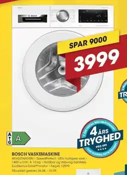 Punkt1 BOSCH VASKEMASKINE tilbud