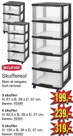 Harald Nyborg Curver Skuffereol tilbud
