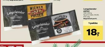 Kvickly Langelænder pølser tilbud