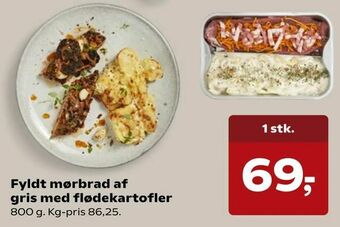 Kvickly Fyldt mørbrad af gris med flødekartofler tilbud