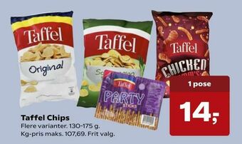 Kvickly Taffel Chips tilbud