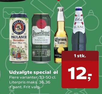 Kvickly Udvalgte special øl tilbud