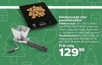 Køkkenvægt eller persillehakker