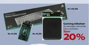 Kvickly Gaming tilbehør tilbud