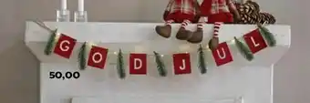 Kvickly LED lyskæde "god jul" tilbud