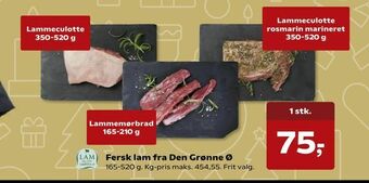 Kvickly Fersk lam fra Den Grønne Ø tilbud