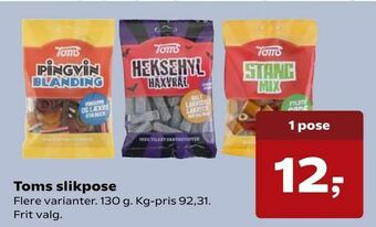 Kvickly Toms slikpose tilbud