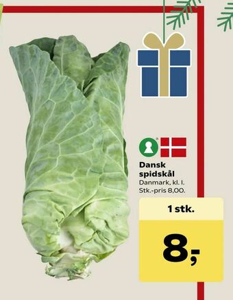 Kvickly Dansk spidskål tilbud